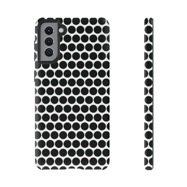 Cute Black White Polkadot Tough Case for iPhone, Samsung, Google - Image 26