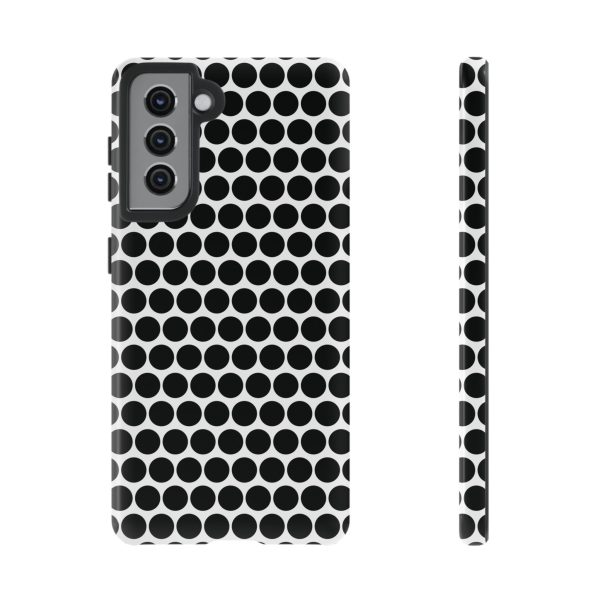 Cute Black White Polkadot Tough Case for iPhone, Samsung, Google - Image 23