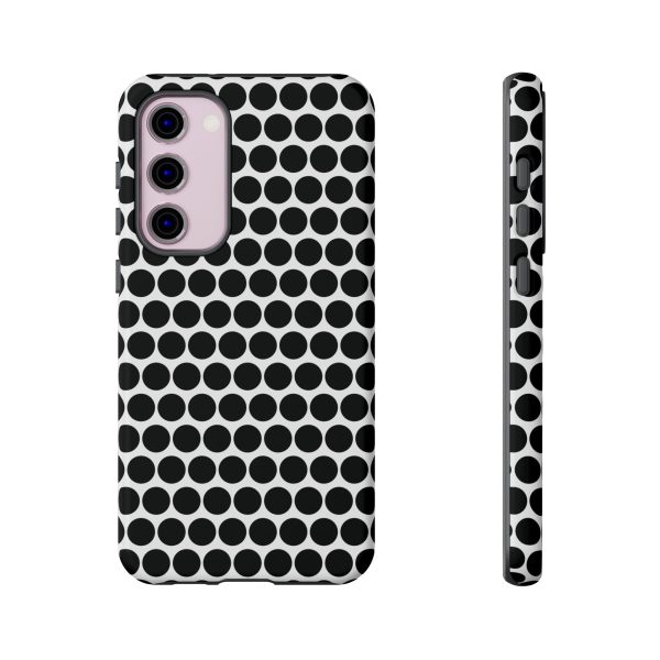 Cute Black White Polkadot Tough Case for iPhone, Samsung, Google - Image 53