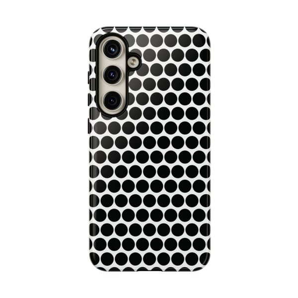 Cute Black White Polkadot Tough Case for iPhone, Samsung, Google - Image 71