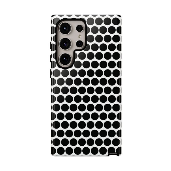 Cute Black White Polkadot Tough Case for iPhone, Samsung, Google - Image 73