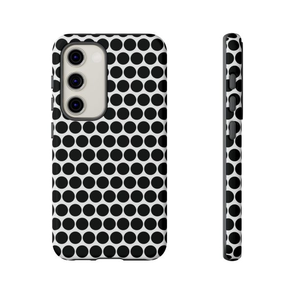 Cute Black White Polkadot Tough Case for iPhone, Samsung, Google - Image 51