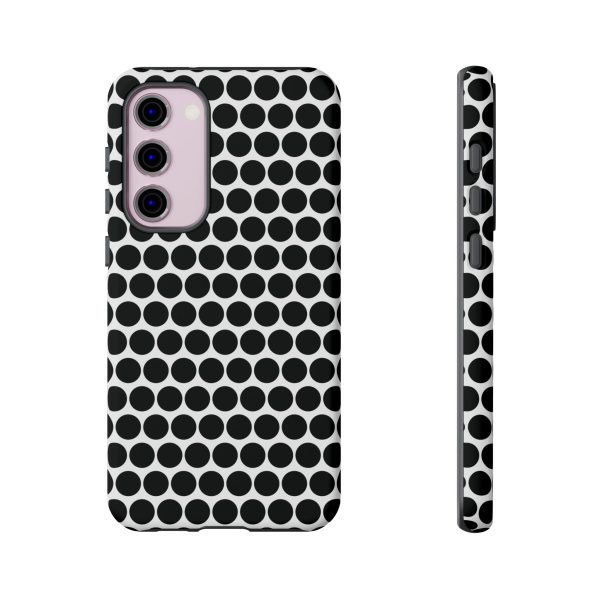 Cute Black White Polkadot Tough Case for iPhone, Samsung, Google - Image 54