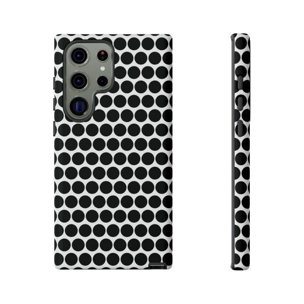 Cute Black White Polkadot Tough Case for iPhone, Samsung, Google - Image 55