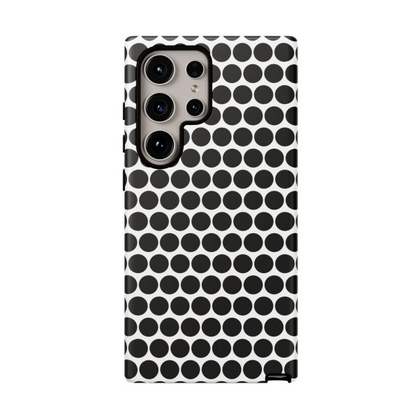 Cute Black White Polkadot Tough Case for iPhone, Samsung, Google - Image 74