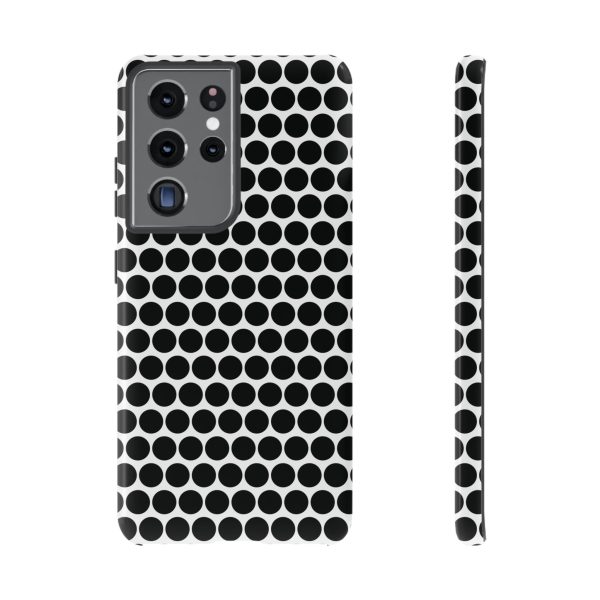 Cute Black White Polkadot Tough Case for iPhone, Samsung, Google - Image 27