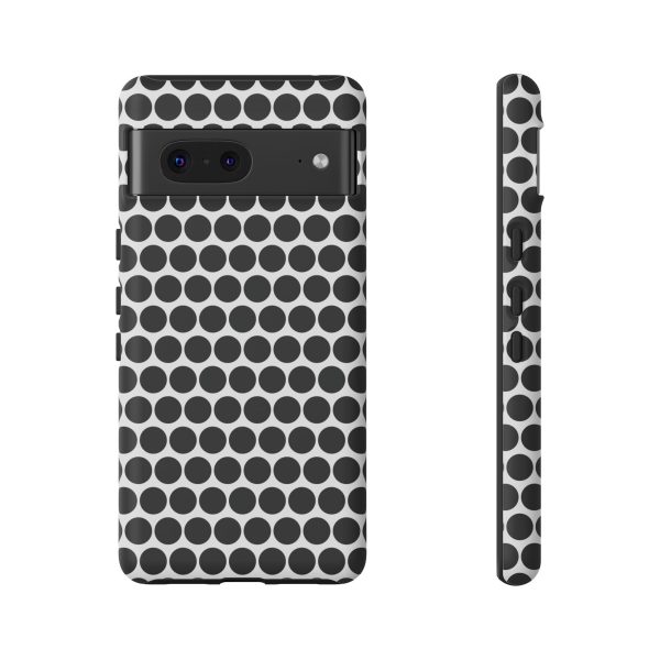 Cute Black White Polkadot Tough Case for iPhone, Samsung, Google - Image 58