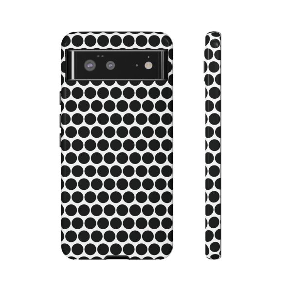 Cute Black White Polkadot Tough Case for iPhone, Samsung, Google - Image 31