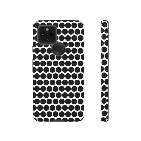 Cute Black White Polkadot Tough Case for iPhone, Samsung, Google - Image 29