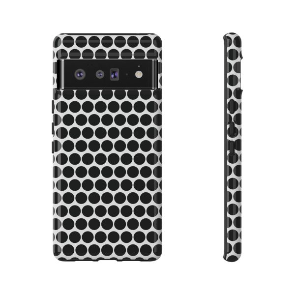 Cute Black White Polkadot Tough Case for iPhone, Samsung, Google - Image 59