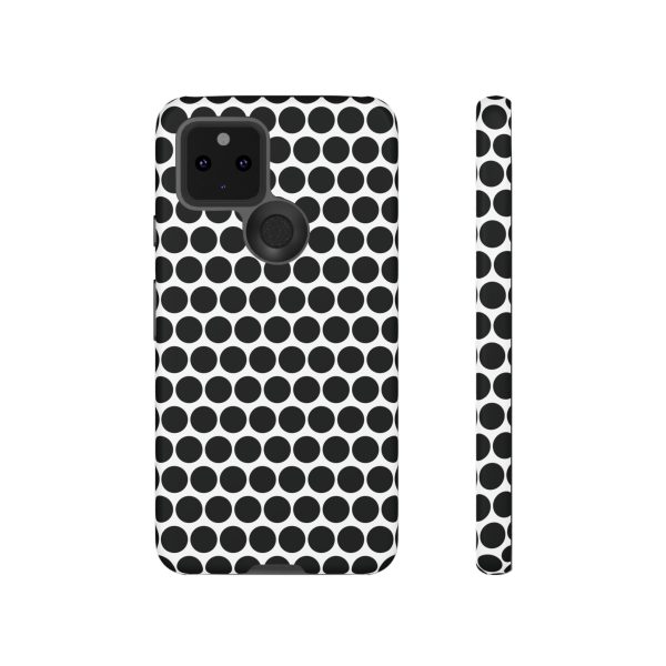 Cute Black White Polkadot Tough Case for iPhone, Samsung, Google - Image 30