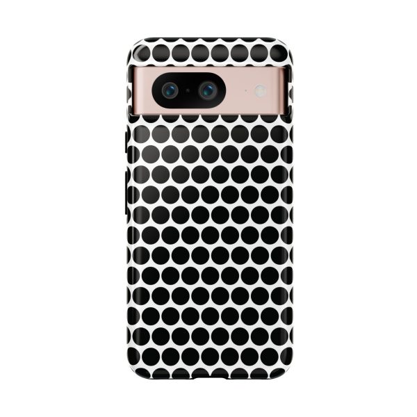 Cute Black White Polkadot Tough Case for iPhone, Samsung, Google - Image 77