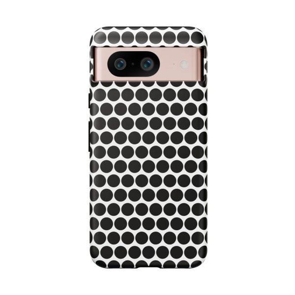 Cute Black White Polkadot Tough Case for iPhone, Samsung, Google - Image 78