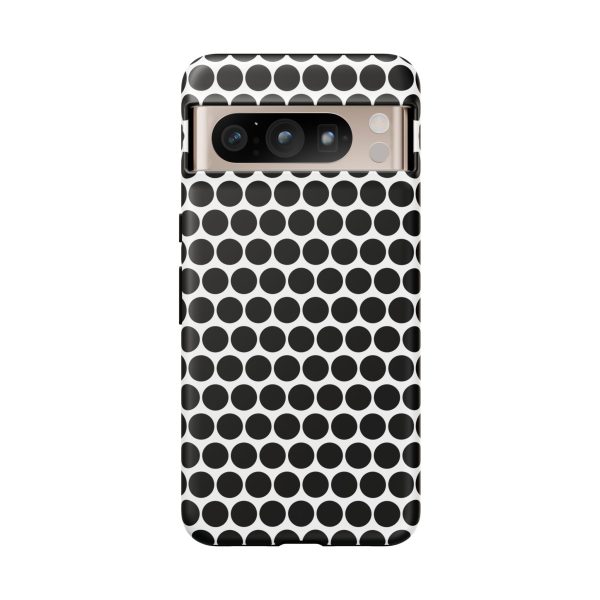 Cute Black White Polkadot Tough Case for iPhone, Samsung, Google - Image 76