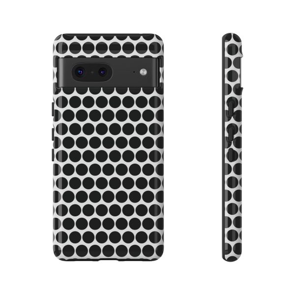 Cute Black White Polkadot Tough Case for iPhone, Samsung, Google - Image 57