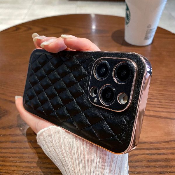 Diamond Leather Pattern Phone Case Drop resistant Protective Shell - Image 3