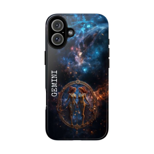 Gemini Horoscope Astrology Tough Case for iPhone Samsung Galaxy and Google Pixel Phone - Image 2