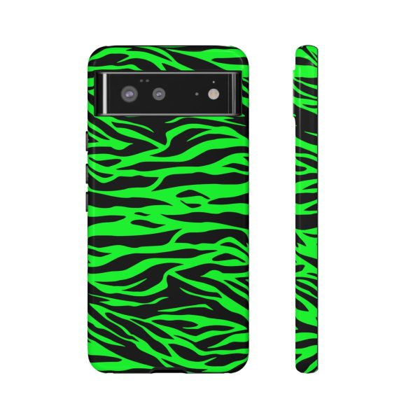 Green Cute Wild Tiger Print Pattern Tough Phone Case - Image 16