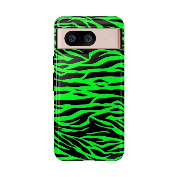 Green Cute Wild Tiger Print Pattern Tough Phone Case - Image 39