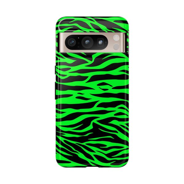 Green Cute Wild Tiger Print Pattern Tough Phone Case - Image 38