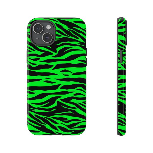 Green Cute Wild Tiger Print Pattern Tough Phone Case - Image 32