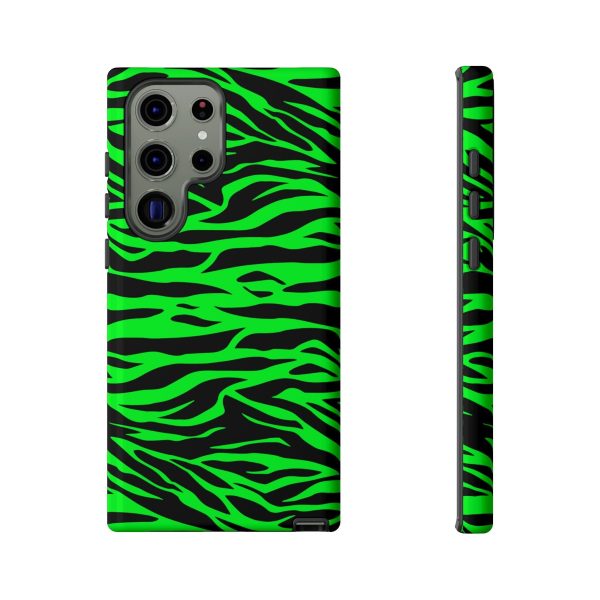 Green Cute Wild Tiger Print Pattern Tough Phone Case - Image 28