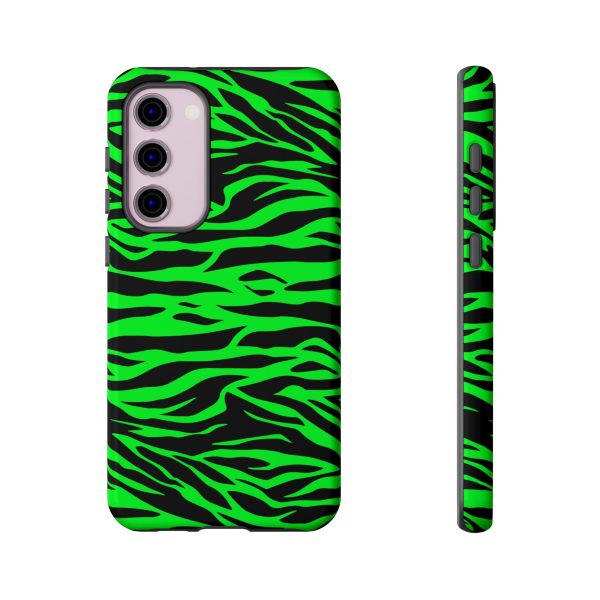 Green Cute Wild Tiger Print Pattern Tough Phone Case - Image 27