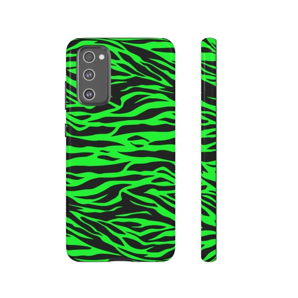 Green Cute Wild Tiger Print Pattern Tough Phone Case - Image 17