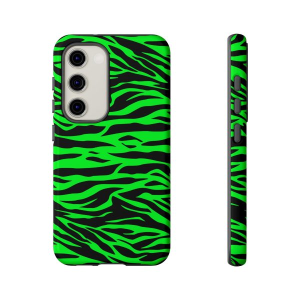 Green Cute Wild Tiger Print Pattern Tough Phone Case - Image 26