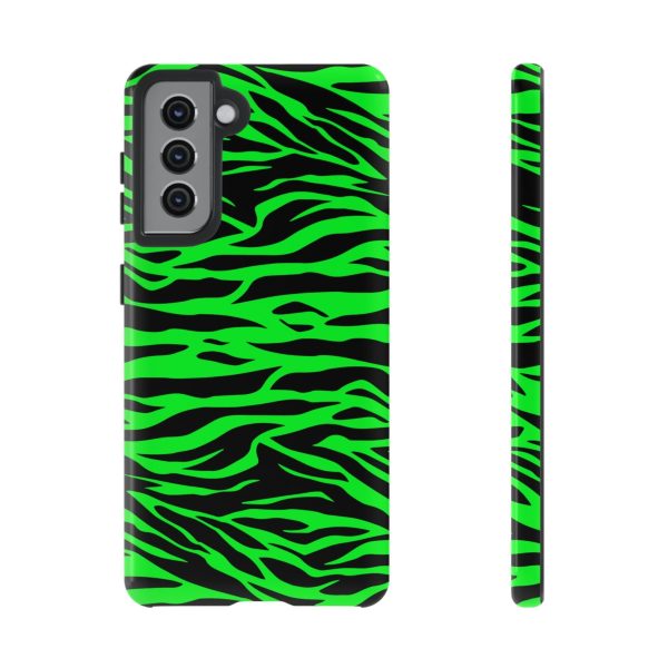 Green Cute Wild Tiger Print Pattern Tough Phone Case - Image 12