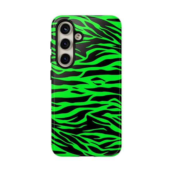 Green Cute Wild Tiger Print Pattern Tough Phone Case - Image 35