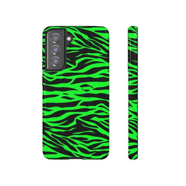 Green Cute Wild Tiger Print Pattern Tough Phone Case - Image 18