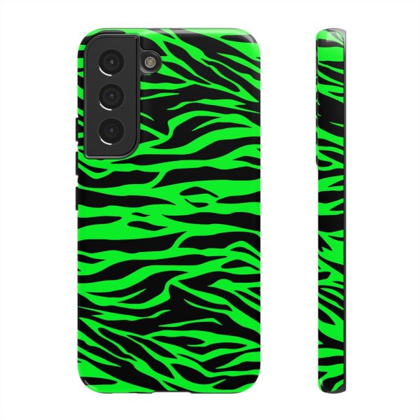 Green Cute Wild Tiger Print Pattern Tough Phone Case - Image 19