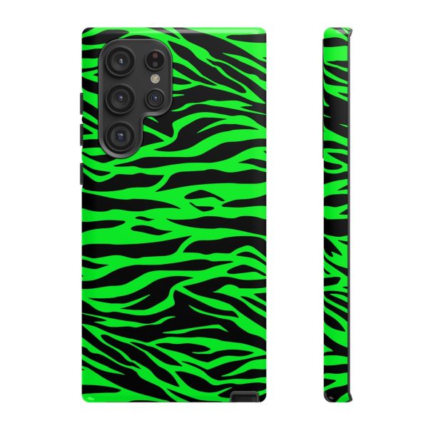 Green Cute Wild Tiger Print Pattern Tough Phone Case - Image 21