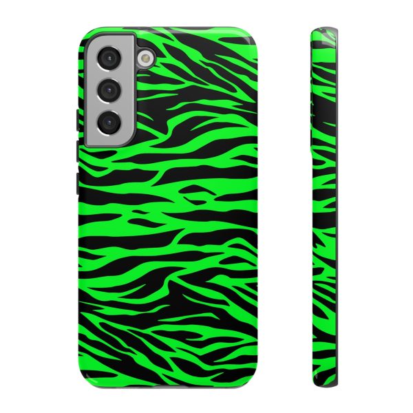 Green Cute Wild Tiger Print Pattern Tough Phone Case - Image 20