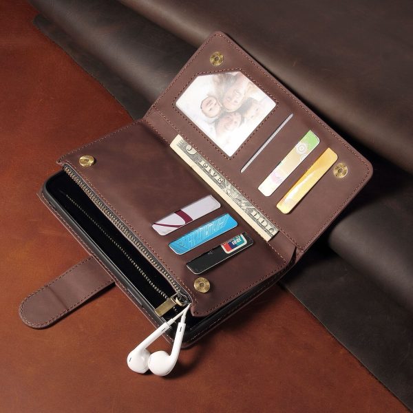 Phone Case Wallet Multi Card Zipper Bag Protective Shell - Image 6