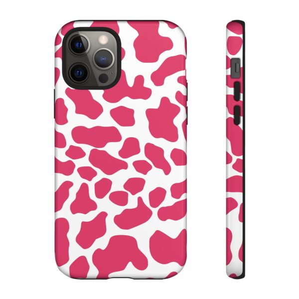 Pink Cow Print Cellphone Case iPhone Samsung Google - Image 6