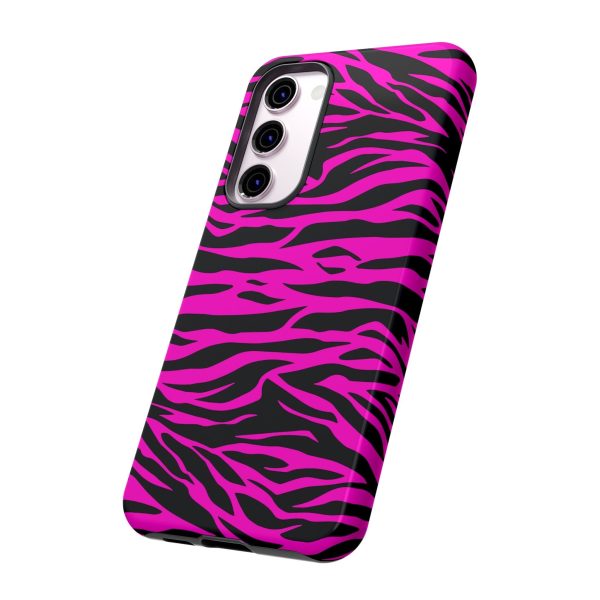 Pink Phone Case Tough Tiger Print - Image 49