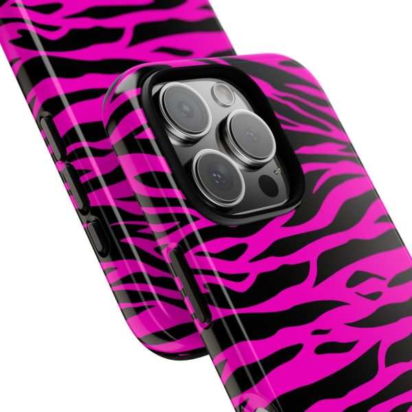 Pink Phone Case Tough Tiger Print - Image 64