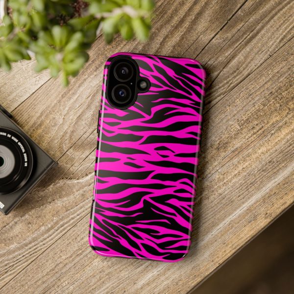 Pink Phone Case Tough Tiger Print - Image 63