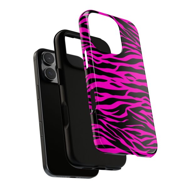 Pink Phone Case Tough Tiger Print - Image 65