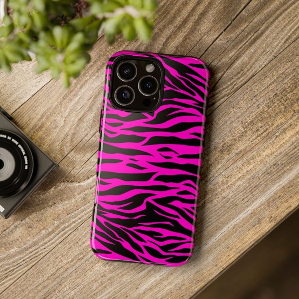 Pink Phone Case Tough Tiger Print - Image 69