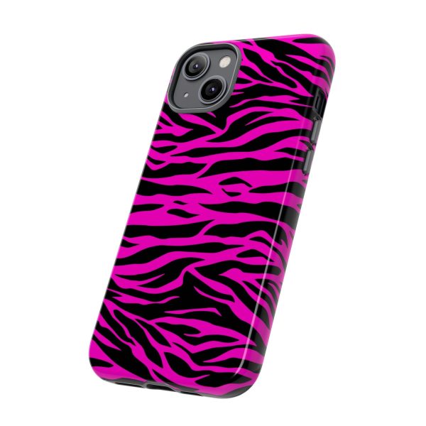 Pink Phone Case Tough Tiger Print - Image 46