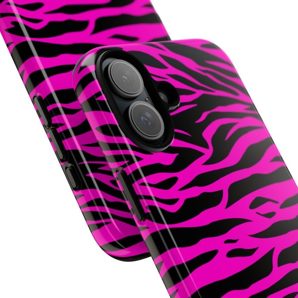 Pink Phone Case Tough Tiger Print - Image 61