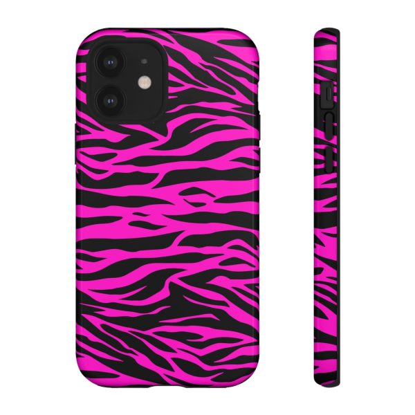 Pink Phone Case Tough Tiger Print - Image 5