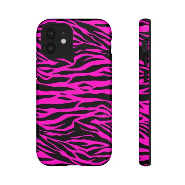 Pink Phone Case Tough Tiger Print - Image 4