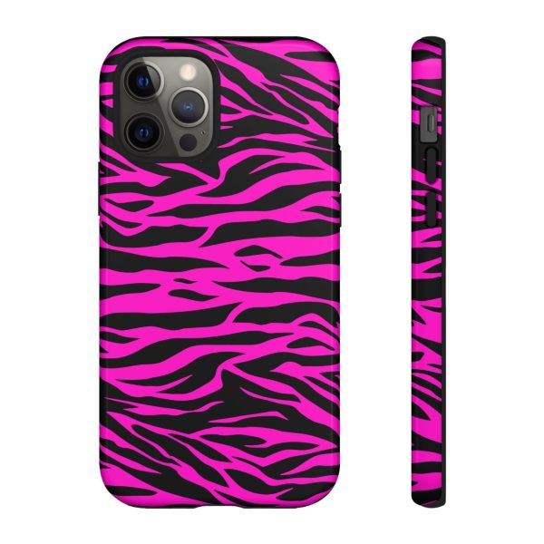 Pink Phone Case Tough Tiger Print - Image 6