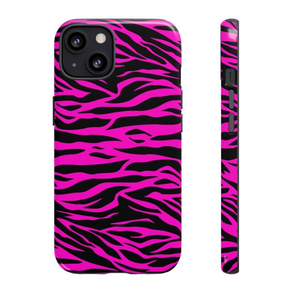 Pink Phone Case Tough Tiger Print - Image 8