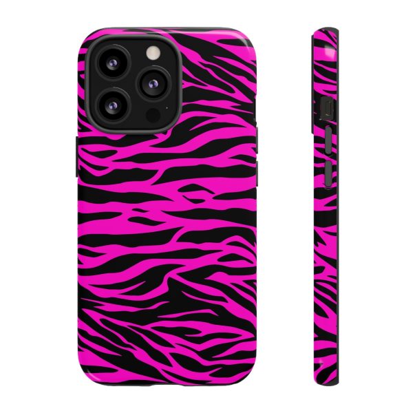 Pink Phone Case Tough Tiger Print - Image 10