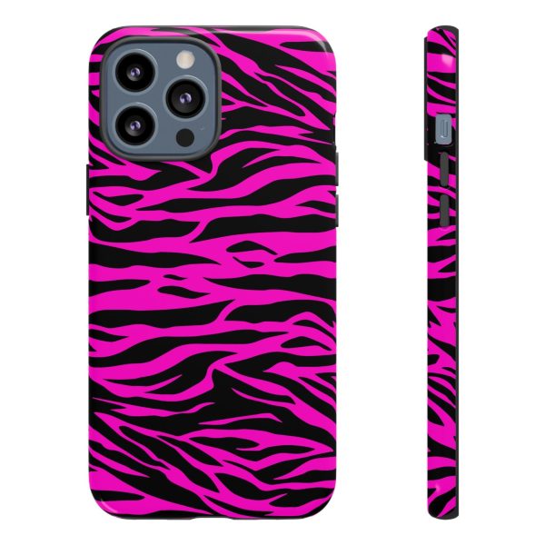 Pink Phone Case Tough Tiger Print - Image 11